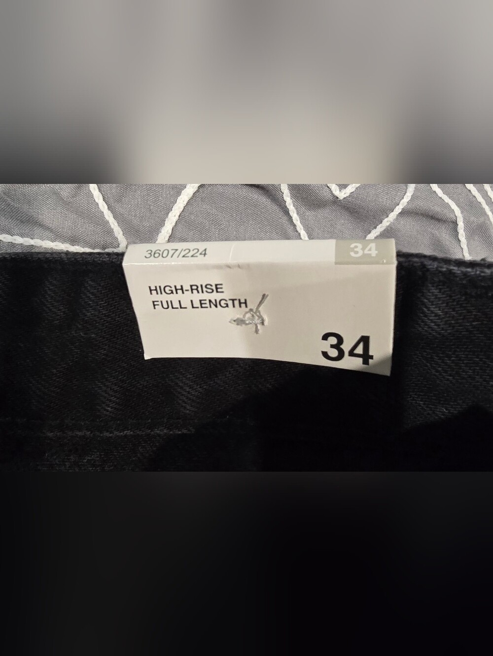 Zara High Waisted Wide Leg Black Jeans Size 2 - Picture 9 of 10